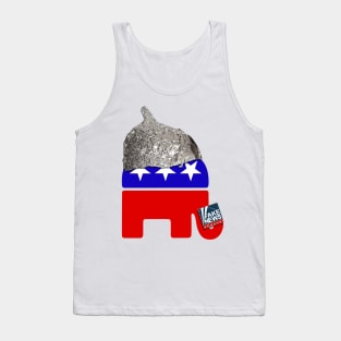 The Conspiracy Party Republican Tin Foil Hat Club Tank Top